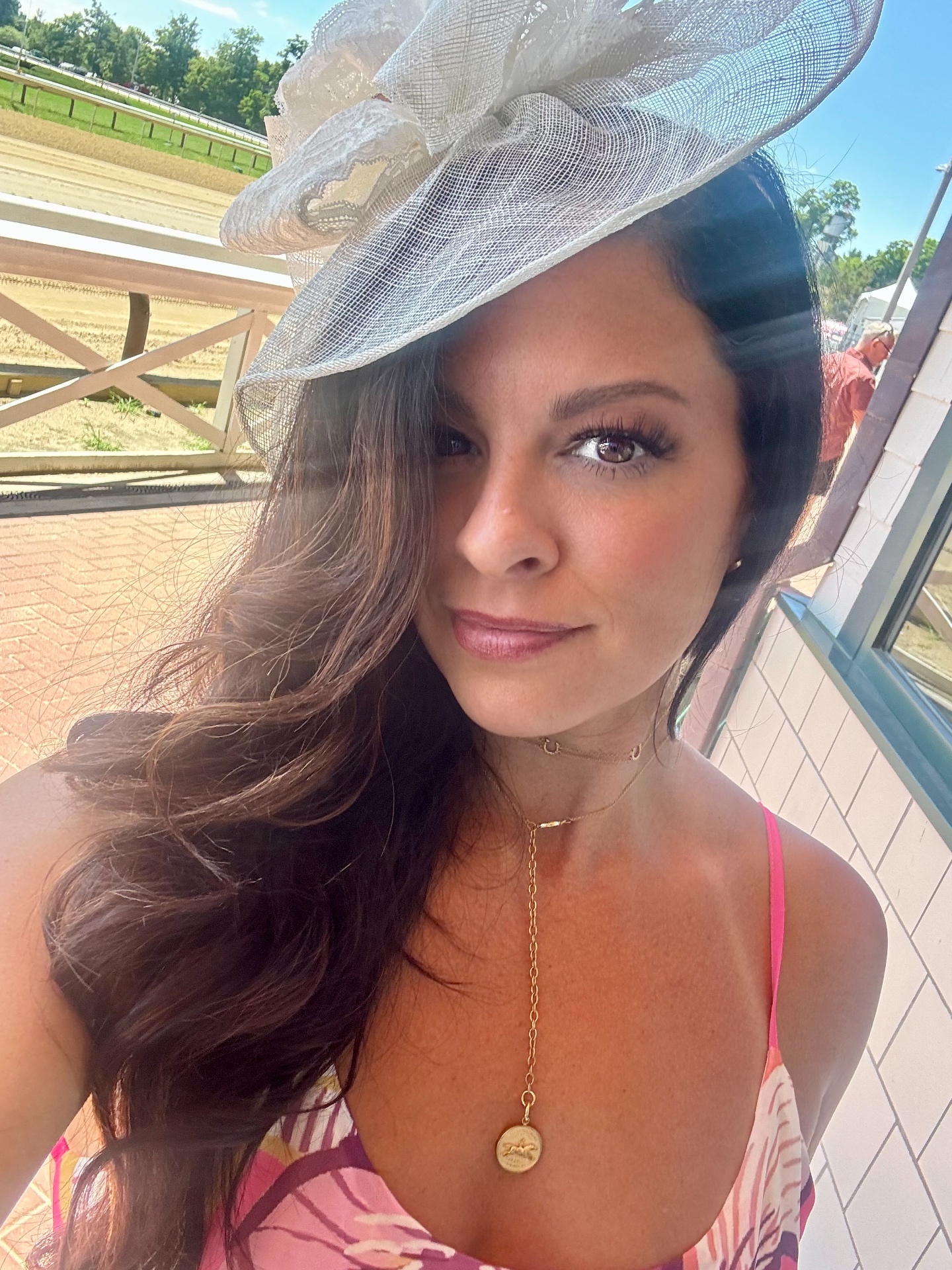 Custom Saratoga race day fascinator